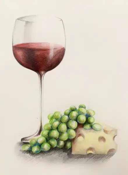 Draw Wine and Cheese