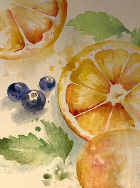 Summer Fruits in Watercolour