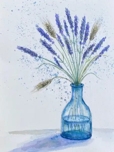 Lavender in Watercolours