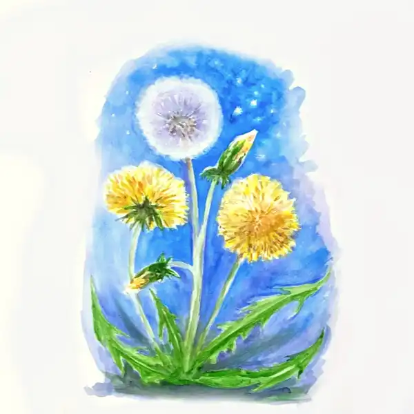 Dandelion Delight in Watercolour