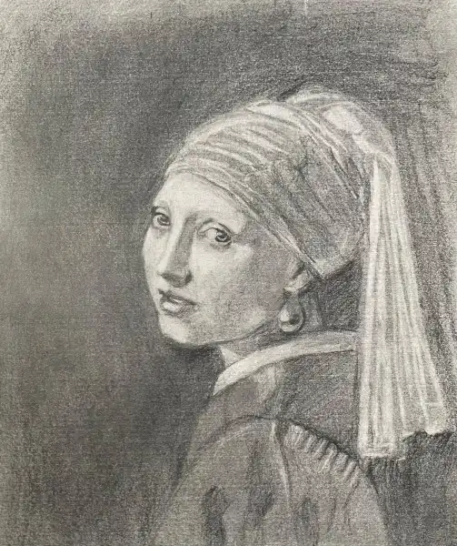Girl with Pearl Earring Drawing