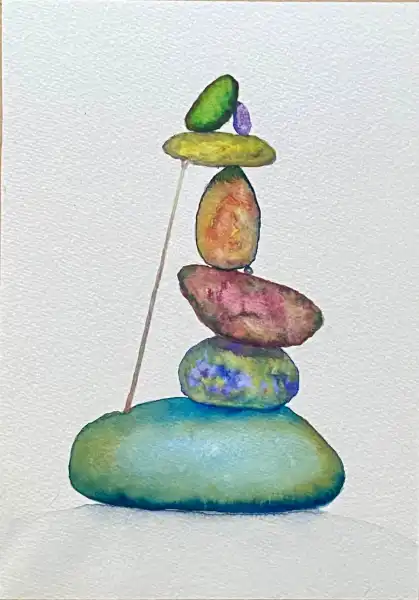 Pebbles in Watercolour